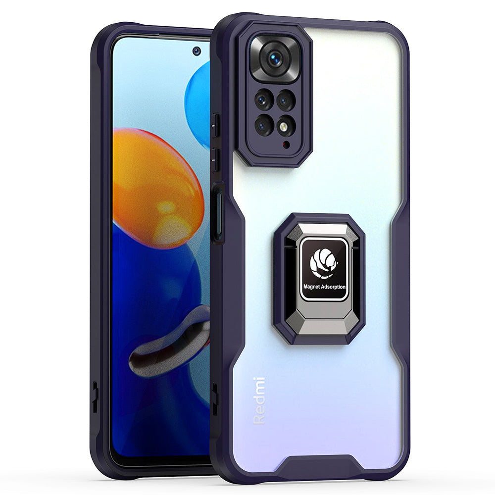 Protective Phone Cover For Xiaomi Redmi Note 11 4G (Qualcomm) Redmi Note 11S 4G Ring Kickstand Soft TPU Acrylic Anti-drop Case Built-in Magnetic Metal Sheet Protective Phone Cover For Xiaomi Redmi Note 11 4G (Qualcomm) Redmi Note 11S 4G Ring Kickstand Soft TPU Acrylic Anti-drop Case Built-in Magnetic Metal Sheet